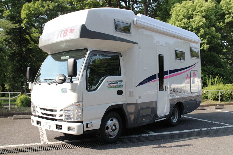 SAKURA rear bed model made by Japan Special Body Co., Ltd.